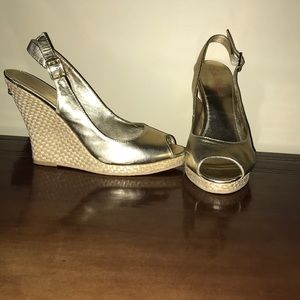Lilly Pulitzer Gold Wedges
